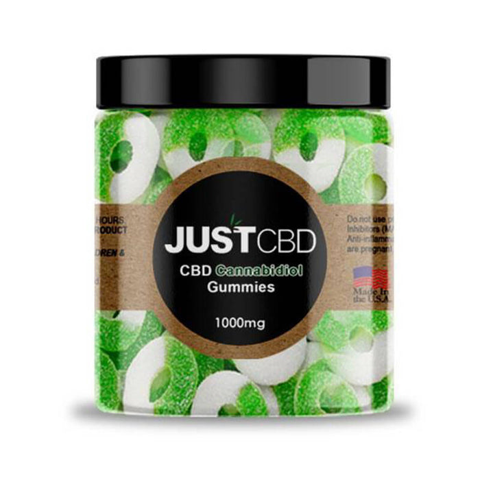 JustCBD - CBD Edible - Apple Rings Gummies - 250mg-1000mg