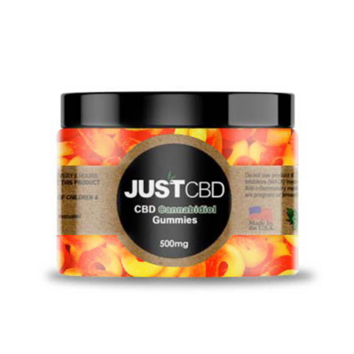 JustCBD - CBD Edible - Peach Rings Gummies - 10mg