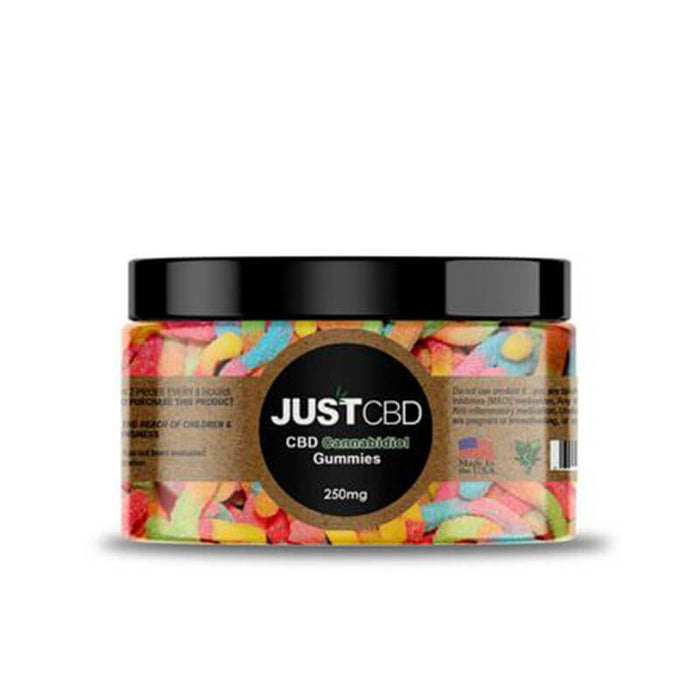 JustCBD - CBD Edible - Sour Worms Gummies - 10mg