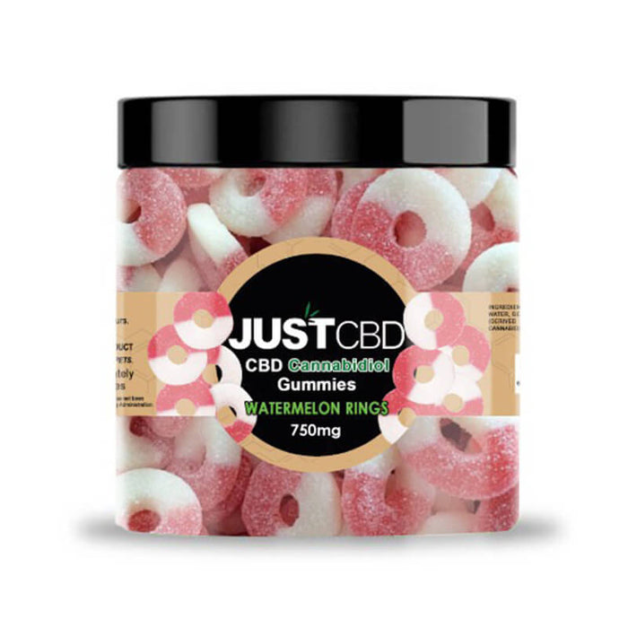 JustCBD - CBD Edible - Watermelon Rings Gummies - 10mg