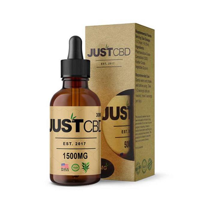 JustCBD - CBD Tincture - Liquid Honey - 50mg-1500mg