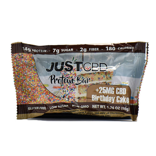 JustCBD - CBD Edible - Birthday Cake Protein Bar - 25mg