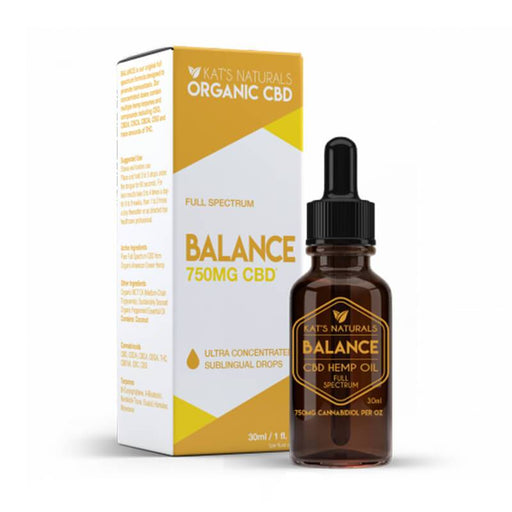 Kat's Naturals - CBD Tincture - Balance - 125mg-750mg