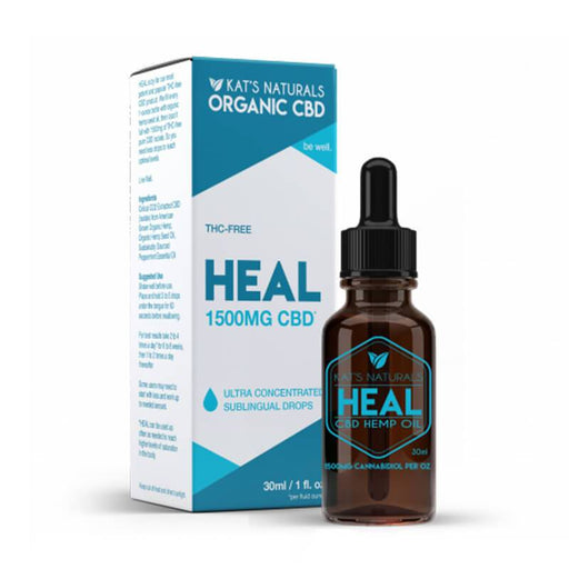 Kat's Naturals - CBD Tincture - Heal - 250mg-1500mg