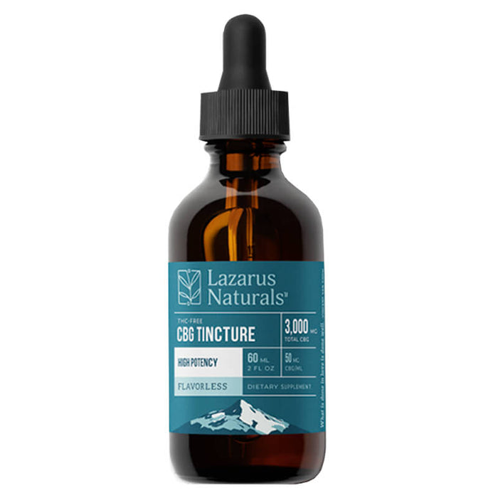 Lazarus Naturals - CBD Tincture - Flavorless High Potency CBG Isolate - 3000mg