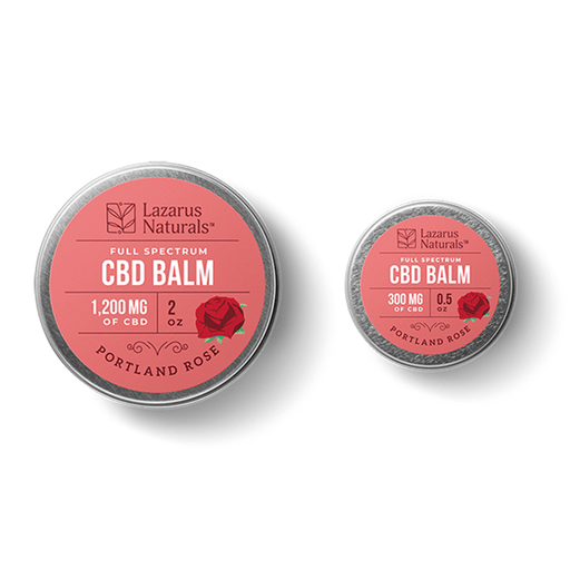 Lazarus Naturals - CBD Topical - Portland Rose Full Spectrum Balm - 300mg-1200mg