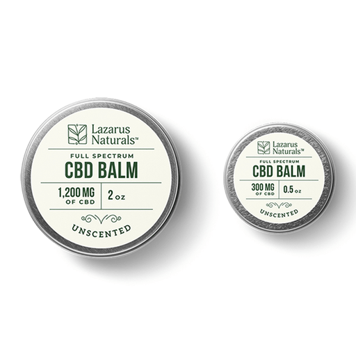 Lazarus Naturals - CBD Topical - Unscented Full Spectrum Balm - 300mg-1200mg