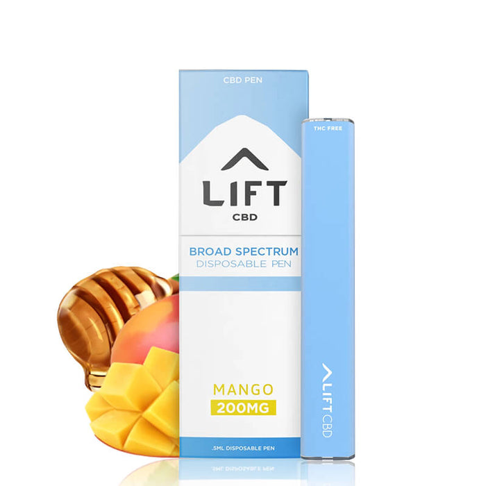 Lift CBD - CBD Vape Pen - Broad Spectrum Mango - 200mg CBDdatabase.com Lift CBD - CBD Vape Pen - Broad Spectrum Mango - 200mg CBDdatabase.com