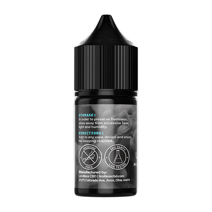 Limitless CBD - CBD Vape - Blueberry Cotton Candy  E-Liquid - 1500mg - Back