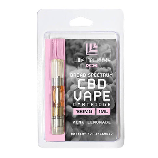 Limitless CBD - CBD Vape Cartridge - Pink Lemonade  - 100mg