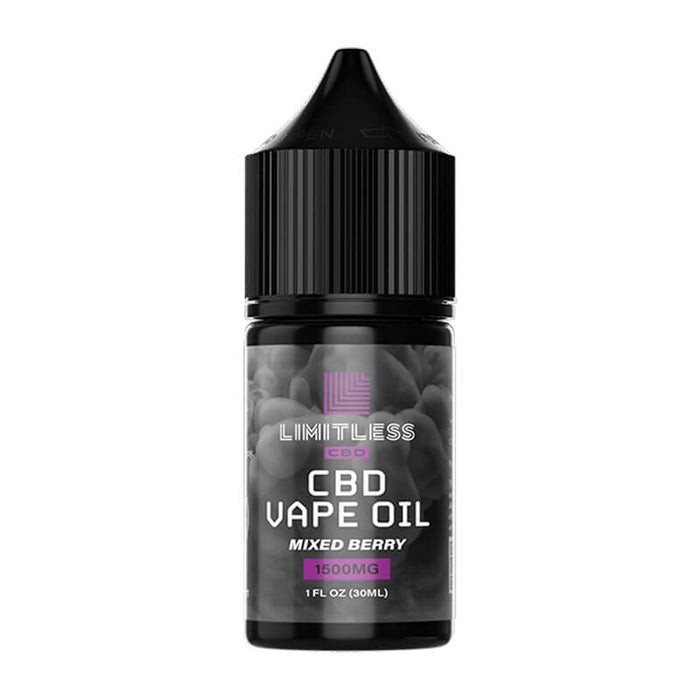 Limitless CBD - CBD Vape - Mixed Berry E-Liquid - 500mg-1500mg
