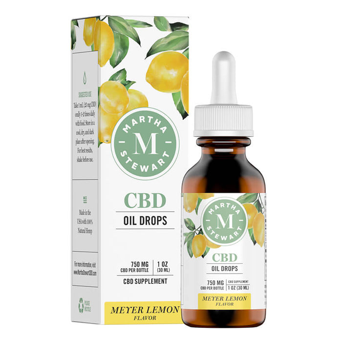 Martha Stewart - CBD Tincture - Meyer Lemon Drops - 750mg