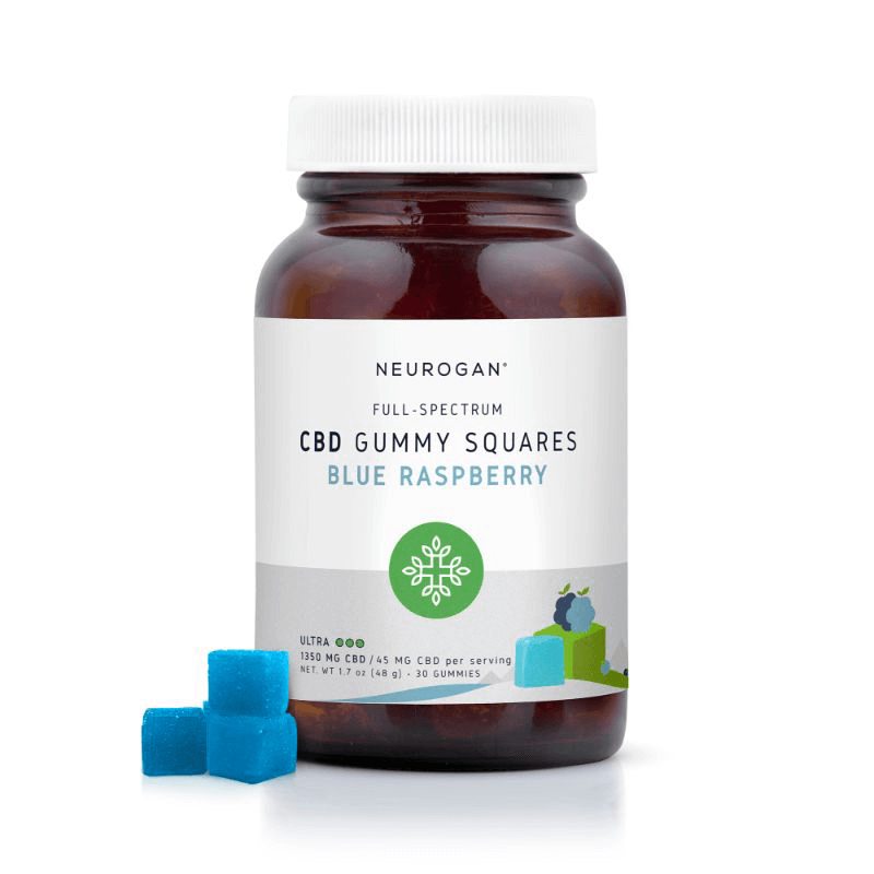Neurogan, Inc. - CBD Edible - Full Spectrum Gummy Squares Blue ...