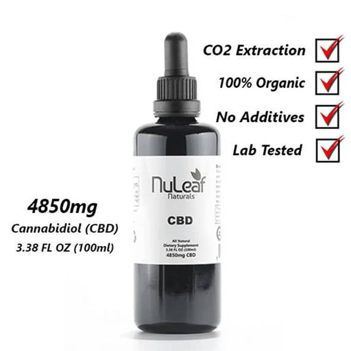 NuLeaf Naturals - CBD Tincture - Full Spectrum Extract - 4850mg *LAST CHANCE*
