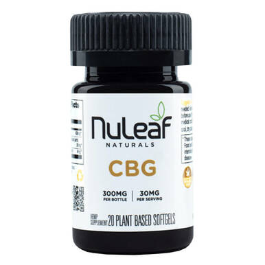 NuLeaf Naturals - CBD Softgels - CBG Caps - 300mg