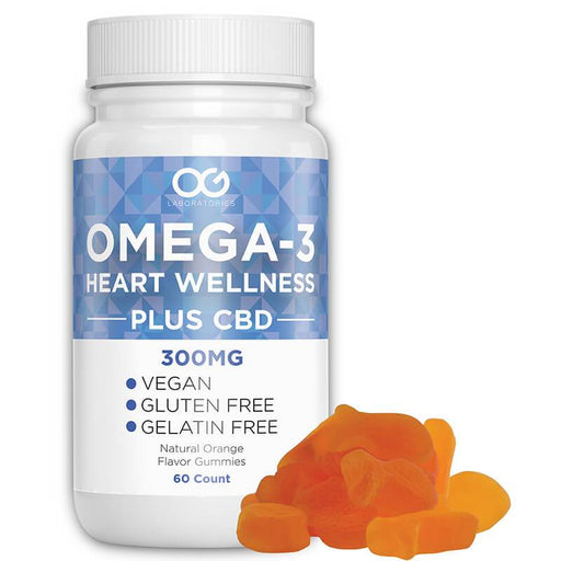OG Labs - CBD Edible - Omega-3 Heart Wellness Vitamin Gummies - 60pc-5mg