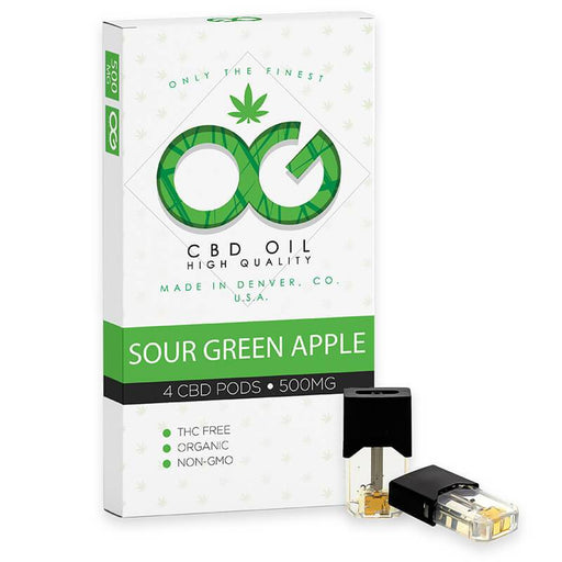 OG Labs - CBD Pod - Sour Green Apple - 500mg (4 Pack)