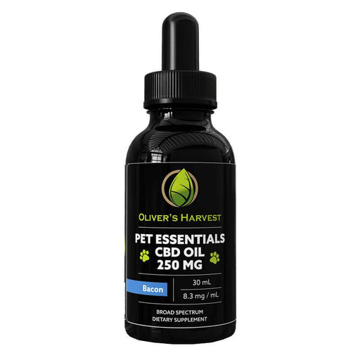 Oliver's Harvest CBD - CBD Pet Tincture - Bacon Flavored Oil - 250mg-500mg