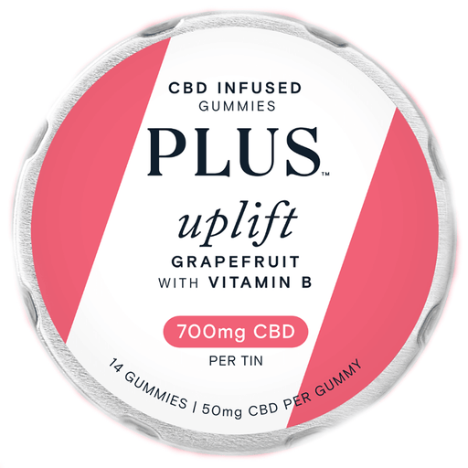 Plus CBD - CBD Edible - Uplift Grapefruit w/Vitamin B Gummies - 50mg
