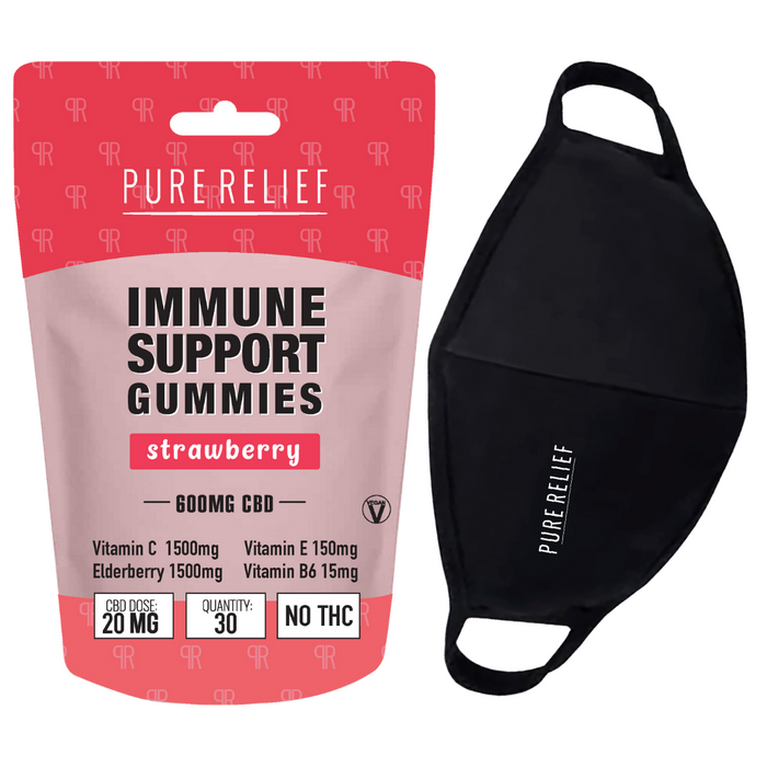 Pure Relief - CBD Edible - Immune Support Gummies - 600mg