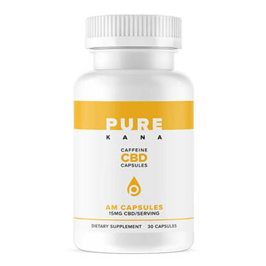 PureKana - CBD Capsules - AM Caps with Caffeine - 15mg