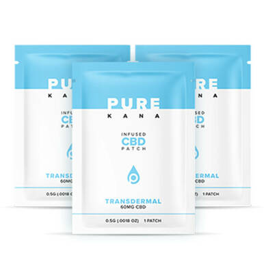 PureKana - CBD Topical - Transdermal Patch - 60mg - 3 Pack