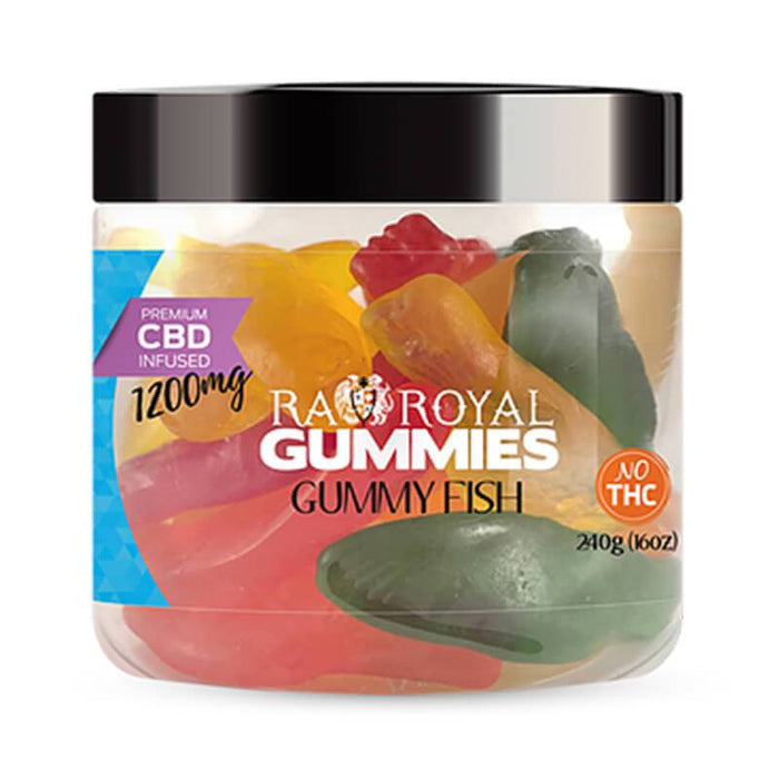 RA Royal CBD - CBD Edible - Gummy Fish Gummies - 300mg-1200mg