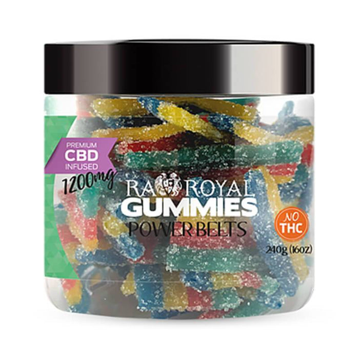 RA Royal CBD - CBD Edible - Power Belts Gummies - 300mg-1200mg