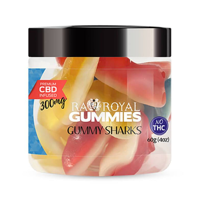 RA Royal CBD - CBD Edible - Gummy Sharks Gummies - 300mg-1200mg