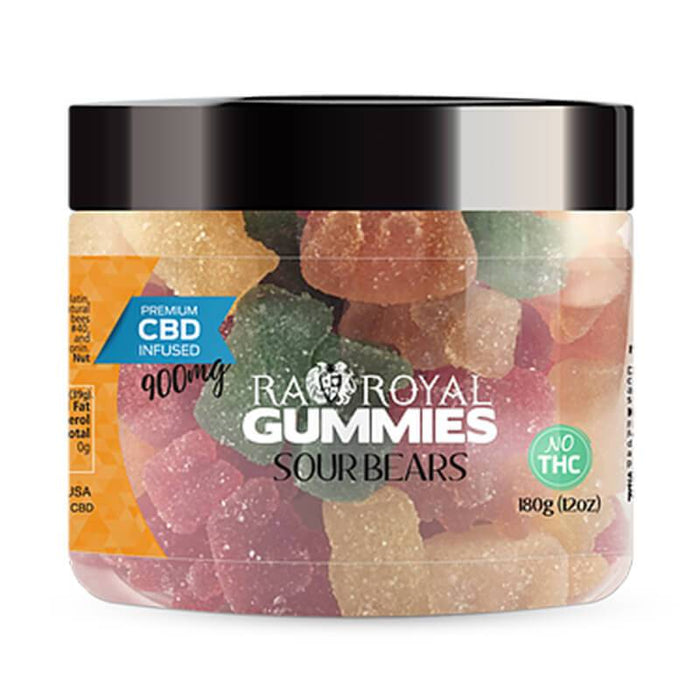 RA Royal CBD - CBD Edible - Sour Bears Gummies - 900mg