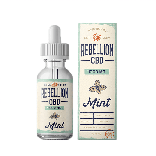 Rebellion CBD - CBD Tincture - Mint - 500mg-1000mg
