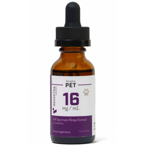 Receptra Naturals - CBD Pet Tincture - Full Spectrum - 16mg-25mg