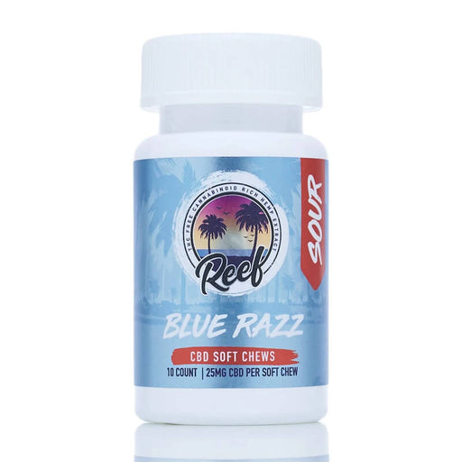 Reef - CBD Edible - Blue Razz Sour Gummies - 25mg