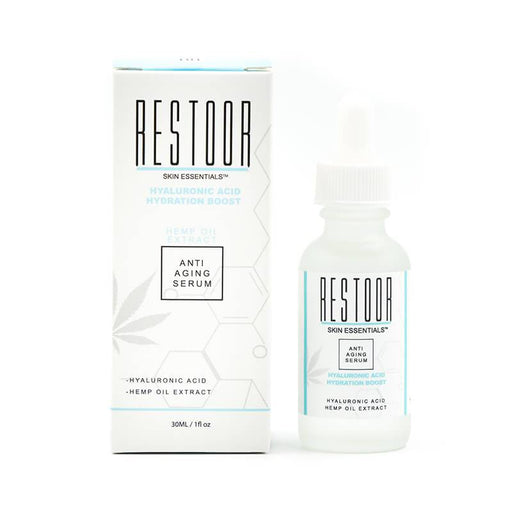 Restoor Skin Essentials - CBD Topical - Hyaluronic Acid Hydration Boost Serum - 30mg