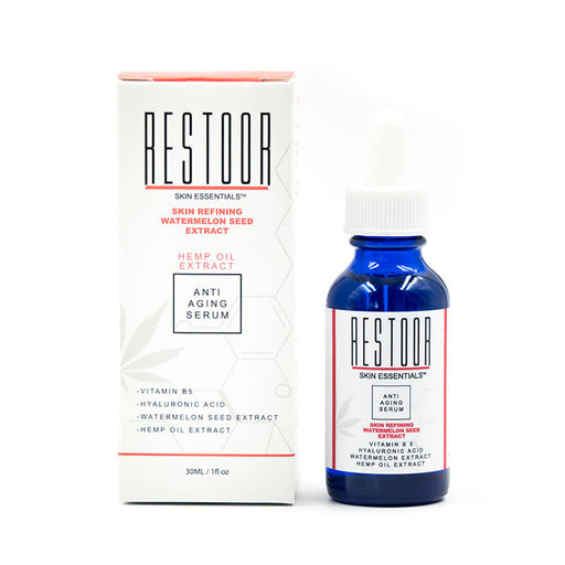 Restoor Skin Essentials - CBD Topical - Skin Refining Watermelon Seed Extract Serum - 40mg