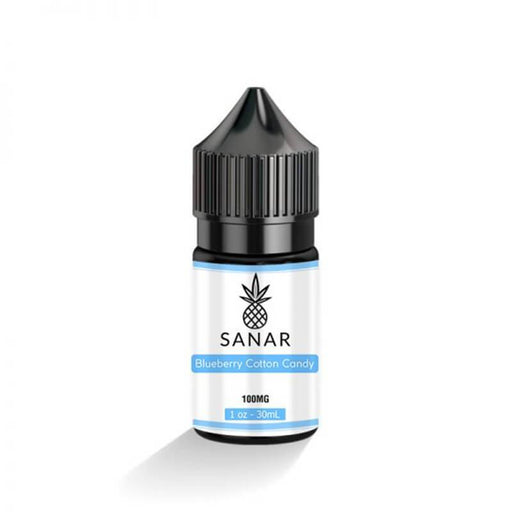 Sanar - CBD Vape Juice - Blueberry Cotton Candy - 100mg-1000mg