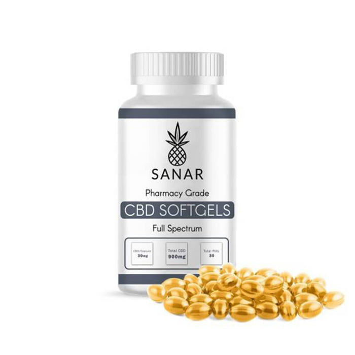 Sanar - CBD Soft Gel - Pain Full Spectrum - 10mg-30mg