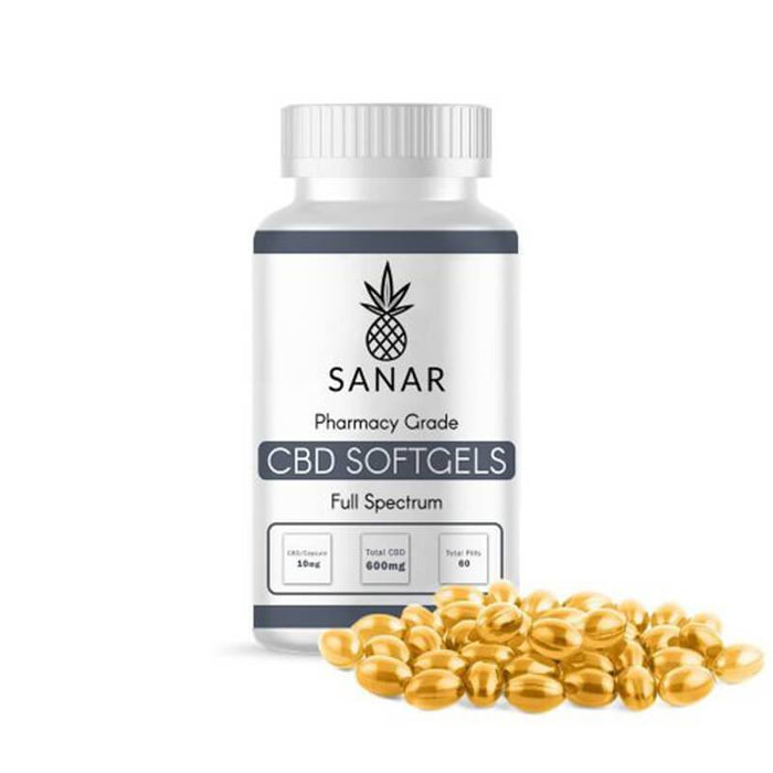Sanar - CBD Soft Gel - Pain Full Spectrum - 10mg-30mg