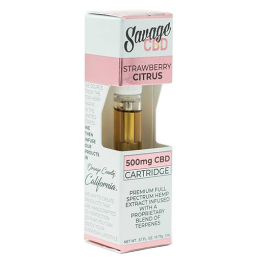 Savage - CBD Vape Cartridge - Strawberry Citrus - 500mg