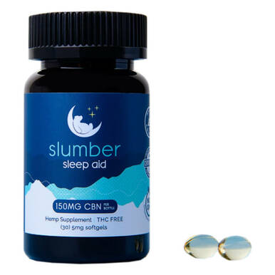 Slumber CBN - CBN Capsules - Sleep Aid Soft Gels - 5mg - 30 Count Bottle