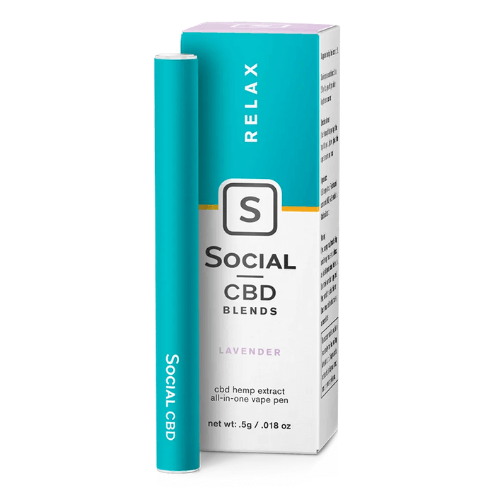 Social CBD - CBD Vape - Lavender Disposable Pen - 250mg CBDdatabase.com Social CBD - CBD Vape - Lavender Disposable Pen - 250mg CBDdatabase.com