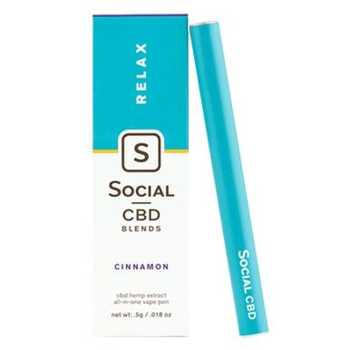 Social - CBD Vape - Relax Cinnamon - 250mg