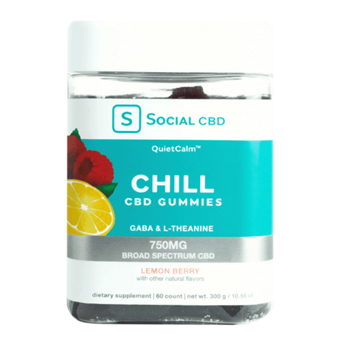 Social CBD - CBD Edible - Sleep Broad Spectrum Blackberry Mint Gummies - 750mg