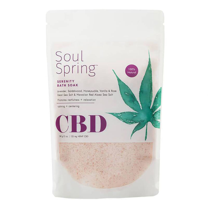 SoulSpring - CBD Bath - Serenity Bath Soak - 125mg