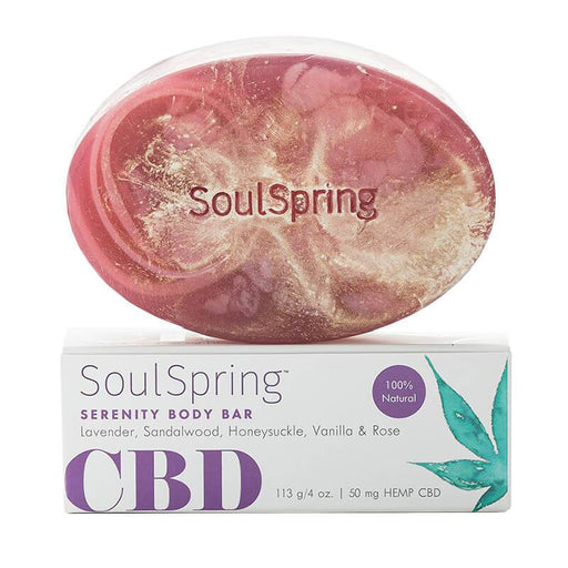 SoulSpring - CBD Bath - Serenity Body Bar - 50mg