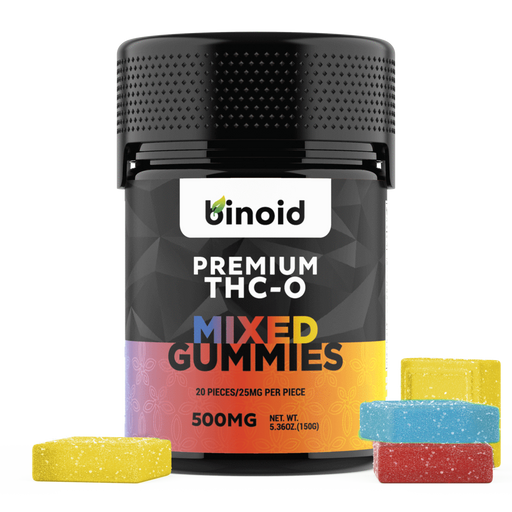 Binoid - THC-0 Edible - THC-0 Gummies - Mixed Flavors - 500mg