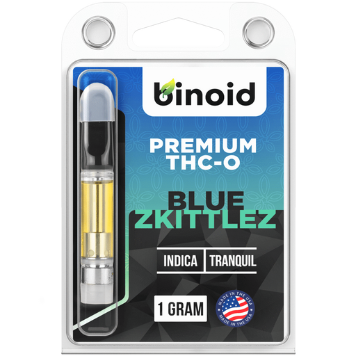 Binoid - THC-O Vape - THC-O Vape Cartridge - Blue Zkittlez CBDdatabase.com Binoid - THC-O Vape - THC-O Vape Cartridge - Blue Zkittlez CBDdatabase.com