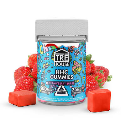 TRE House - HHC Edible - High Potency Strawberry Burst Gummies - 25mg