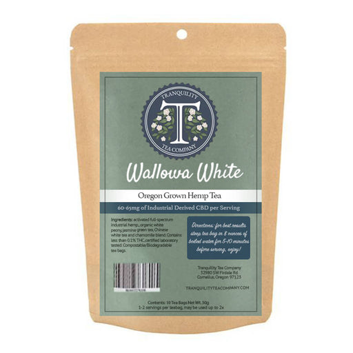 Tranquility Tea Company - CBD Tea - Wallowa White - 60mg-65mg