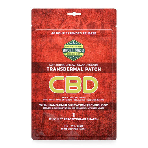 Uncle Bud’s Hemp - CBD Topical - CBD Transdermal Patch - 35mg